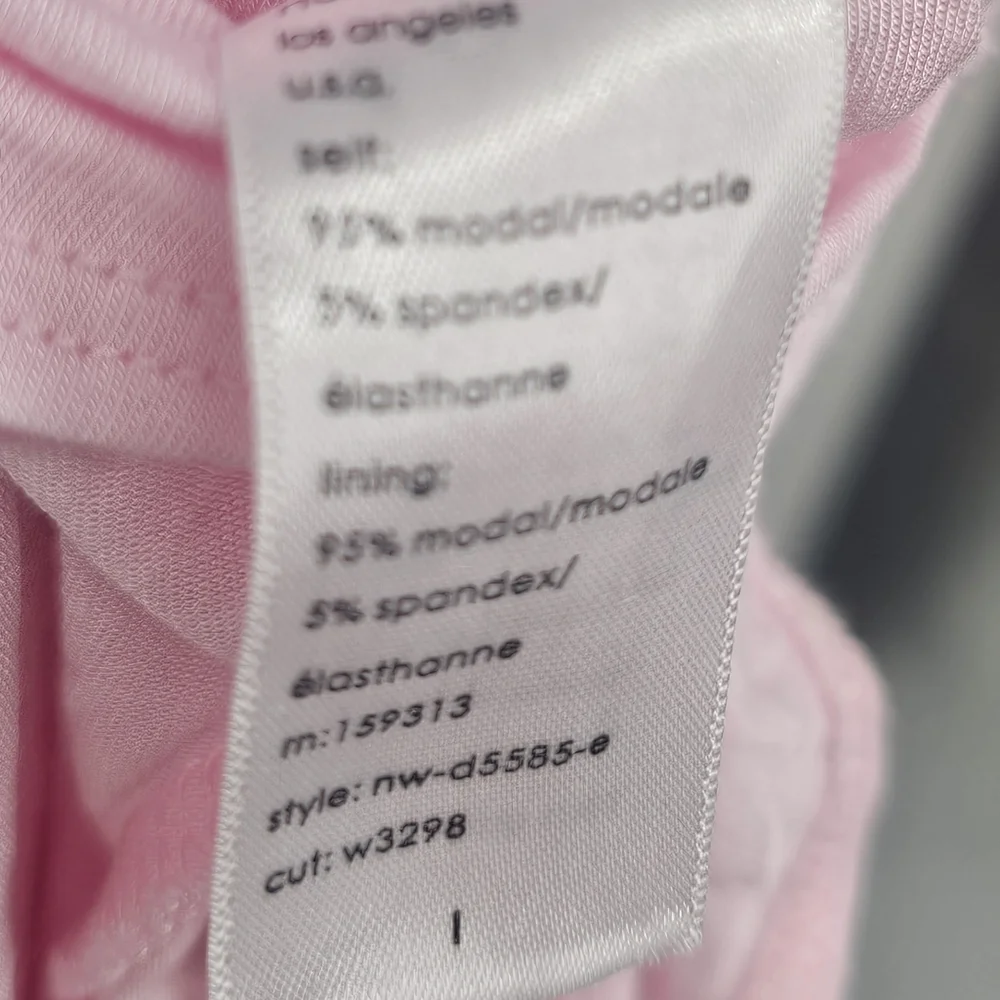 naked wardrobe Baby Pink Long Sleeve Swing Dress
